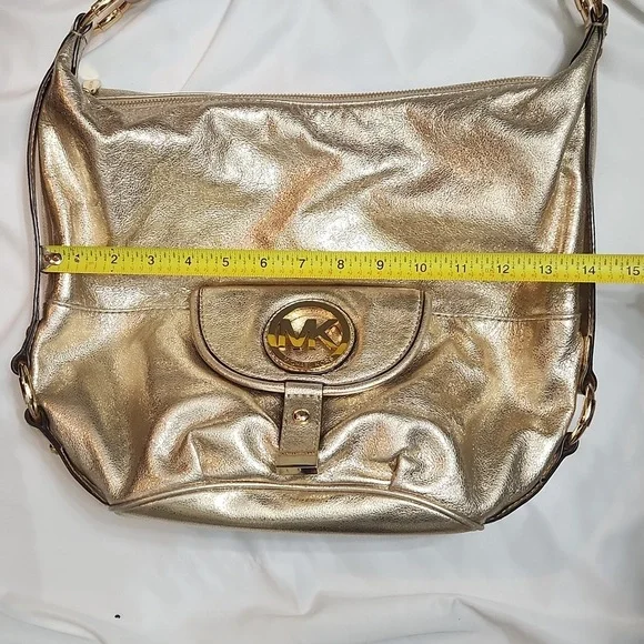 MICHAEL Michael Kors Gold Shoulder Bag - Picture 14 of 16